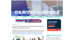 Desktop Screenshot of cartellopoli.net